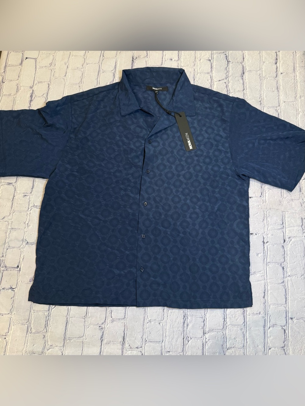 Fashion Nova Men's short-sleeve button-up shirt